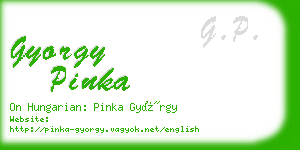 gyorgy pinka business card